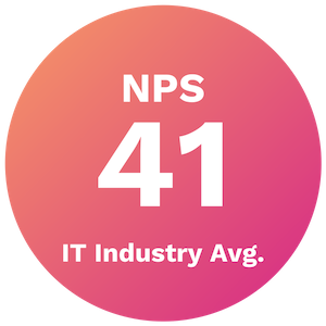 IT industry avg NPS 